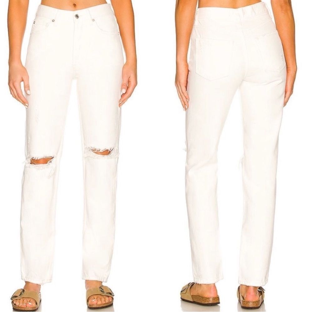 Free People NWT The Lasso Jean in White Lightening Size 29 (8)